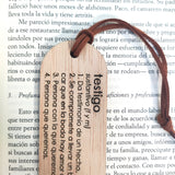 Punto de libro definición en madera