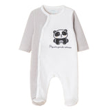 Conjunto bebé recién nacido body y pijama panda