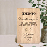 Carteles Rincones Boda (Candy Bar, en recuerdo...)