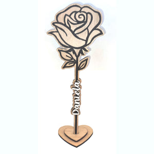 Rosa personalizada en bloque