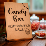 Carteles Rincones Boda (Candy Bar, en recuerdo...)