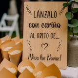 Carteles Rincones Boda (Candy Bar, en recuerdo...)