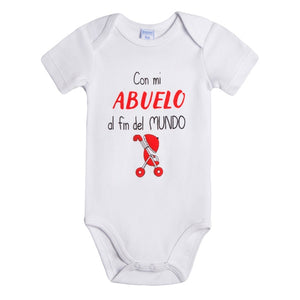 Body "abuelo al fin del mundo" manga corta