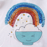 Camiseta sushi-arco iris