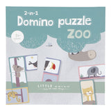 2 en 1 Dominó y Puzzle Zoo