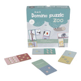 2 en 1 Dominó y Puzzle Zoo