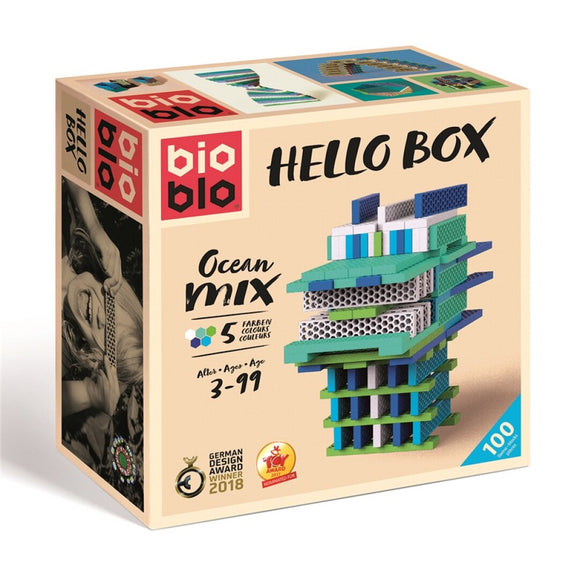 Hello Box Bioblo construcción Ocean 100 piezas