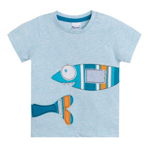 Camiseta manga corta pez