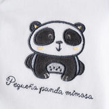 Conjunto bebé recién nacido body y pijama panda