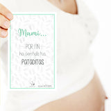 Tarjetas embarazo personalizada