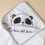 Capa baño osito panda